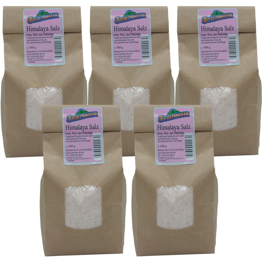 Rosa Salz, Himalaya-Salz, rosa, fein, Kristallsalz aus der ...